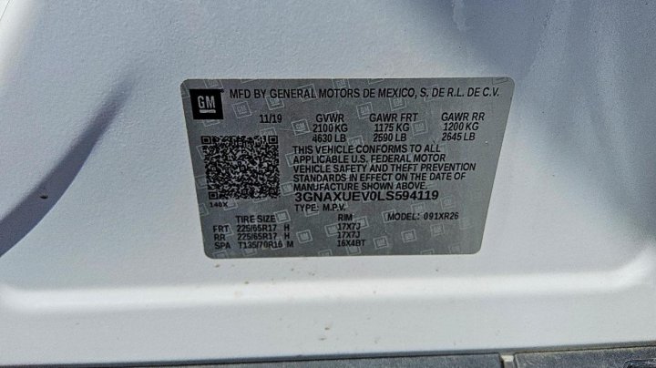 Chevrolet Equinox  2020