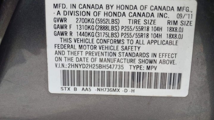 Acura MDX  2011