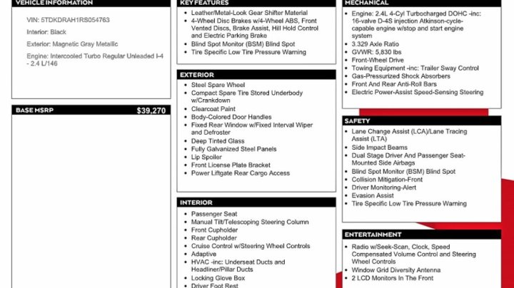 Toyota Highlander  2024