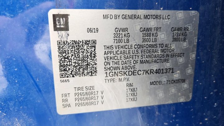Chevrolet Tahoe  2019