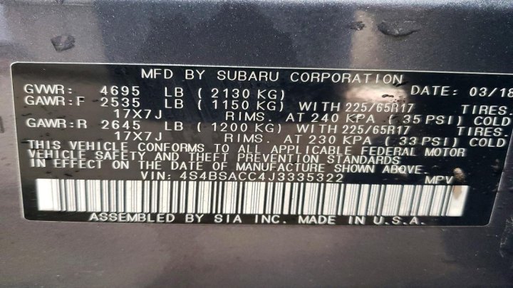 Subaru Outback  2018