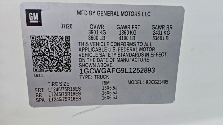 CHEV EXPRESS  2020