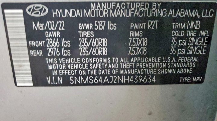 Hyundai SANTA  2022