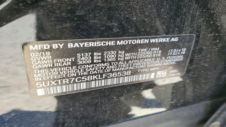 BMW X3  2019