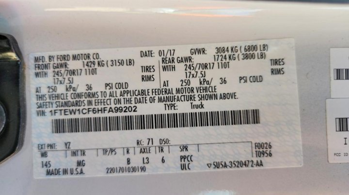 Ford F150  2017