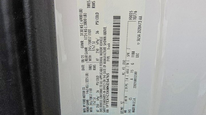 Ford F150  2021
