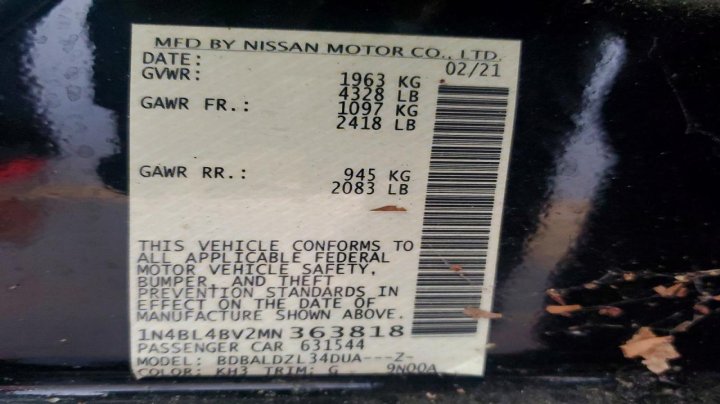 Nissan Altima  2021