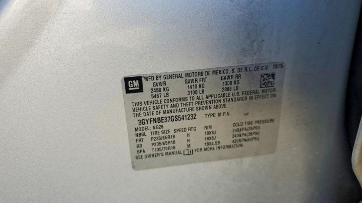 Cadillac SRX  2016