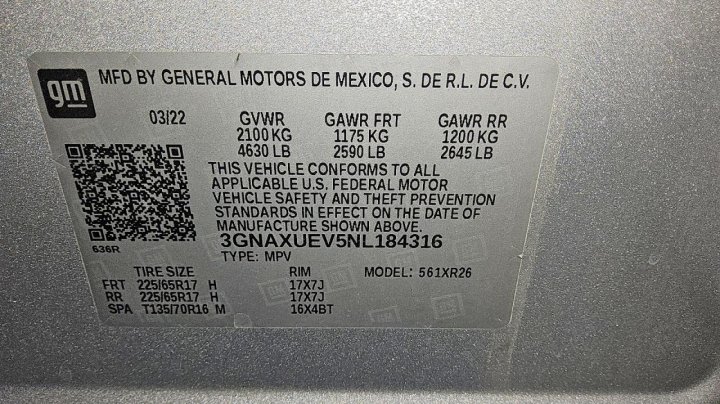 Chevrolet Equinox  2022