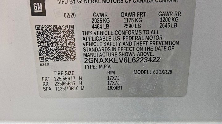 Chevrolet Equinox  2020