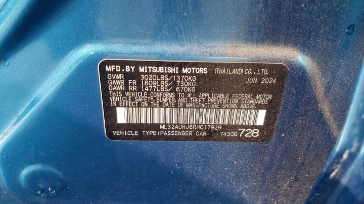 Mitsubishi Mirage  2024