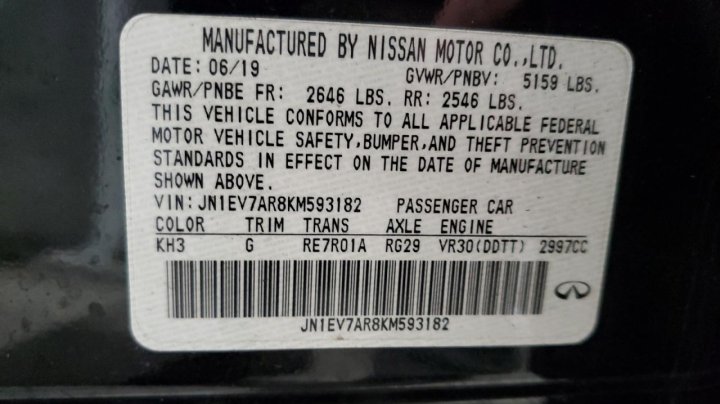 INFINITI Q50  2019