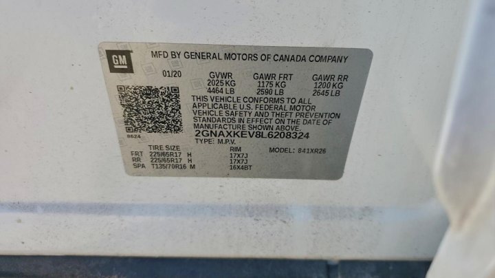 Chevrolet Equinox  2020