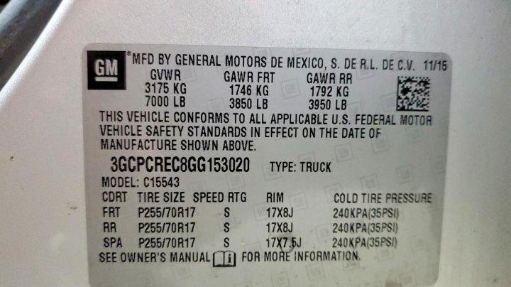 Chevrolet Silverado  2016