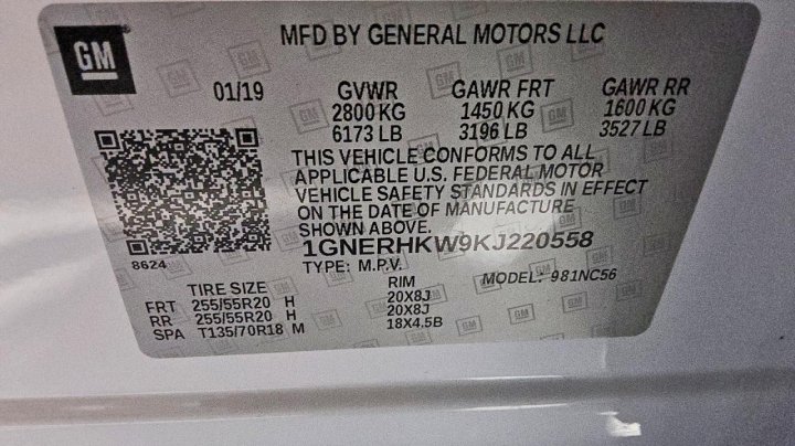 Chevrolet Traverse  2019