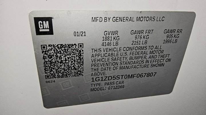 Chevrolet Malibu  2021