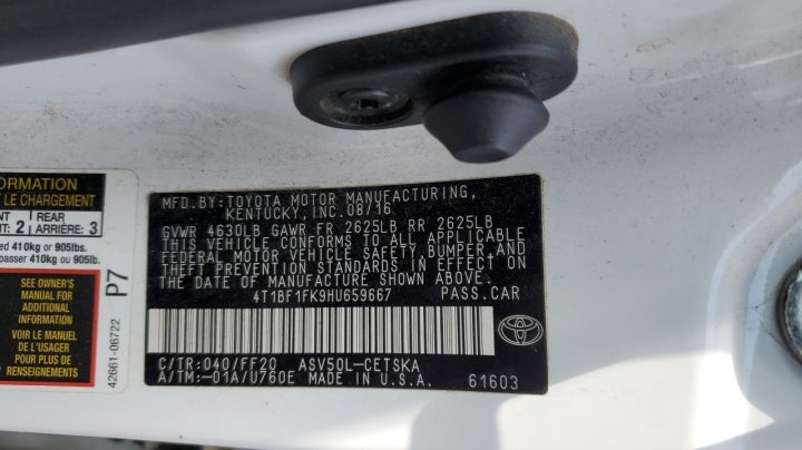 Toyota Camry  2017