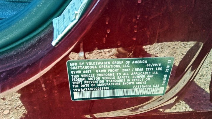 Volkswagen PASSAT  2018