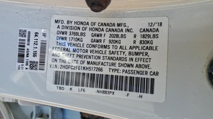 Honda Civic  2019