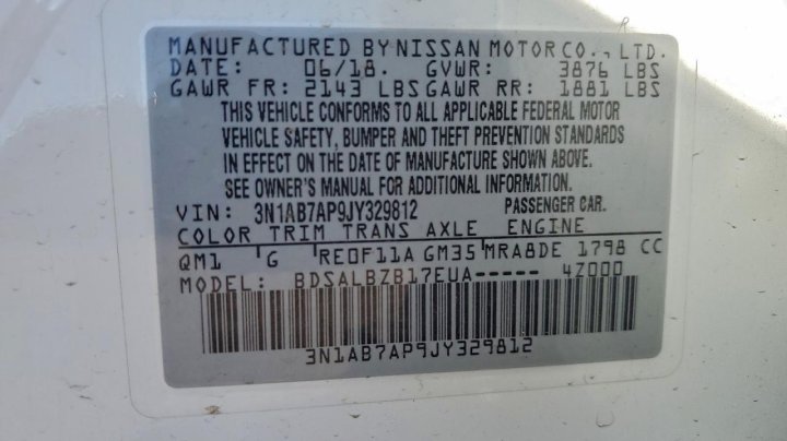 Nissan Sentra  2018