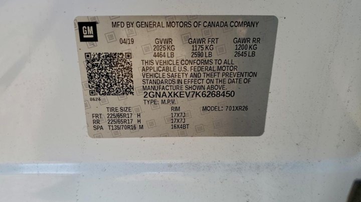 Chevrolet Equinox  2019