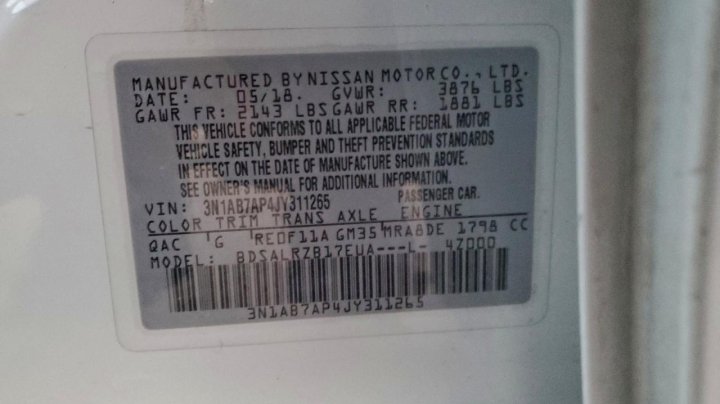 Nissan Sentra  2018