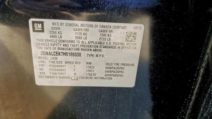 Chevrolet Equinox  2017