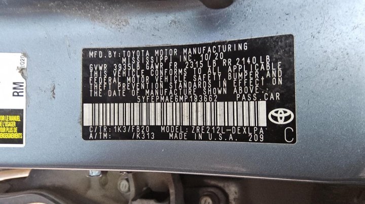 Toyota Corolla  2021