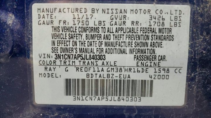 Nissan Versa  2018