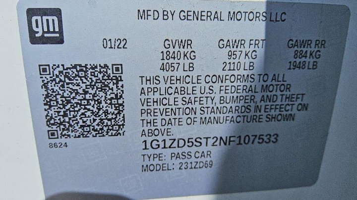 Chevrolet Malibu  2022