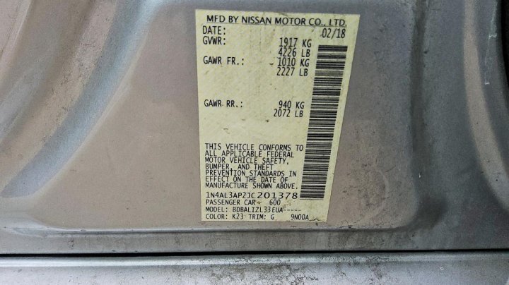 Nissan Altima  2018
