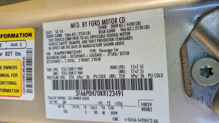 Ford FUSION  2019