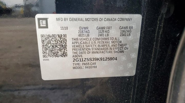 Chevrolet Impala  2019