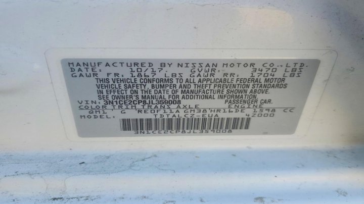 Nissan Versa  2018