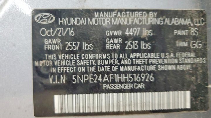 Hyundai SONATA  2017