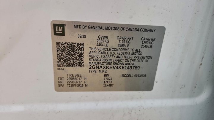 Chevrolet Equinox  2019
