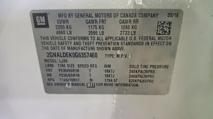 Chevrolet Equinox  2016