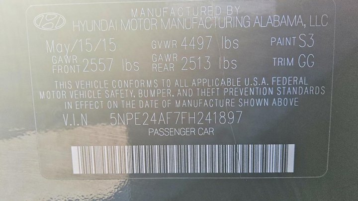 Hyundai SONATA  2015