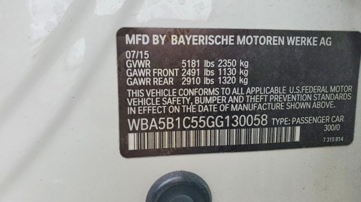 BMW 535  2016