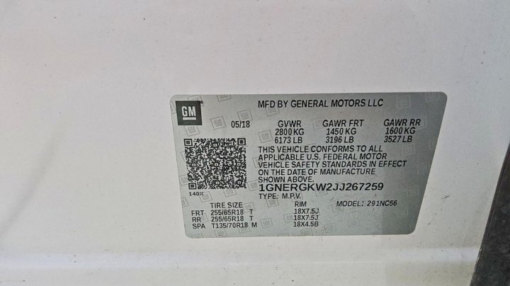 Chevrolet Traverse  2018