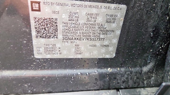 Chevrolet Equinox  2019