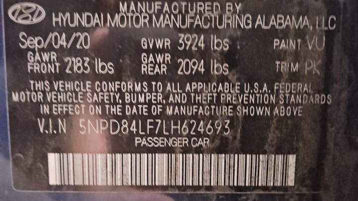 Hyundai Elantra  2020