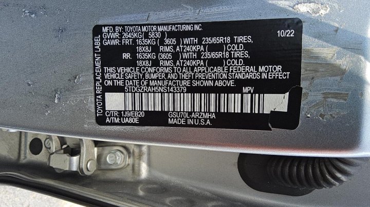Toyota Highlander  2022