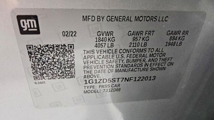 Chevrolet Malibu  2022