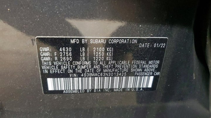 Subaru Legacy  2022