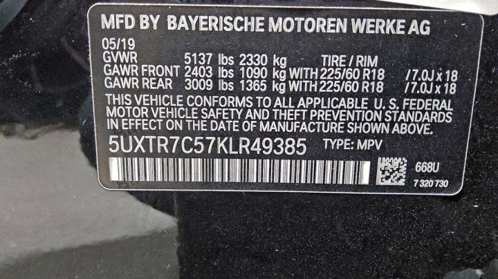 BMW X3  2019