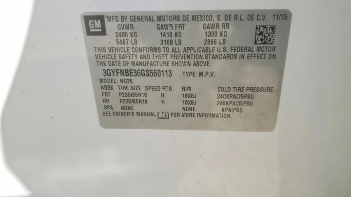 Cadillac SRX  2016