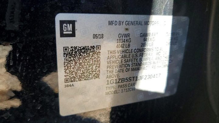 Chevrolet Malibu  2018