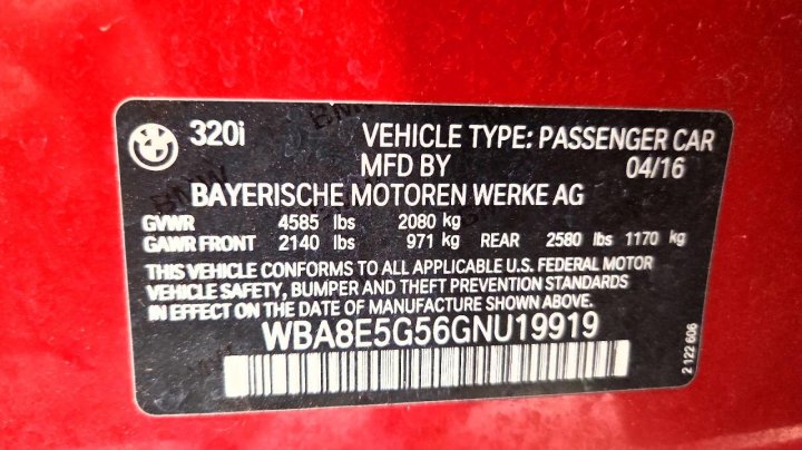 BMW 320  2016