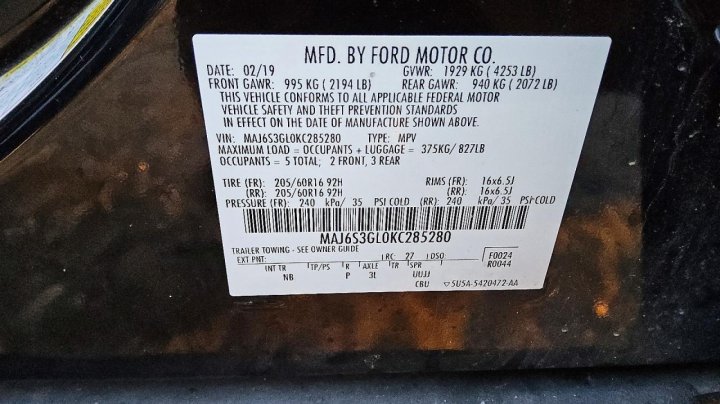 Ford ECOSPORT  2019